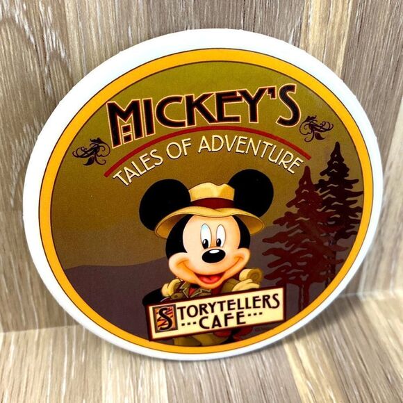 Mickey Mouse storyteller café Disney pin Tale of adventure safari hat button - Picture 4 of 4